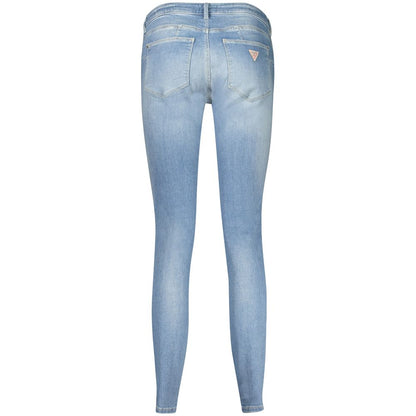 Light Blue Recycled Cotton Women Jean