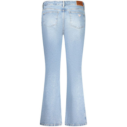 Light Blue Cotton Women Jeans