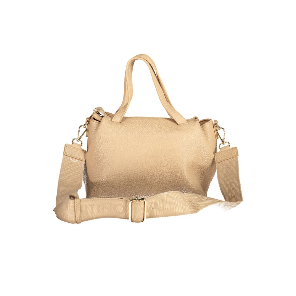 Beige Polyethylene Women Handbag
