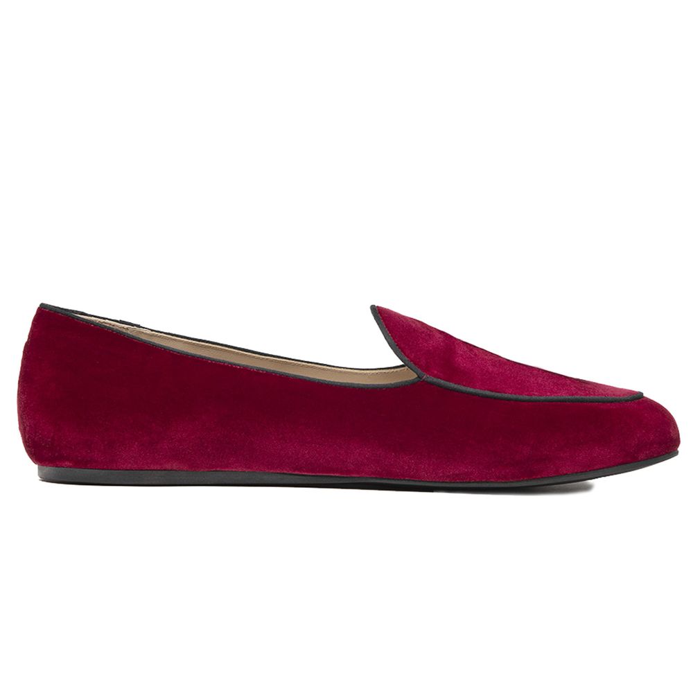 Red Velvet Loafer