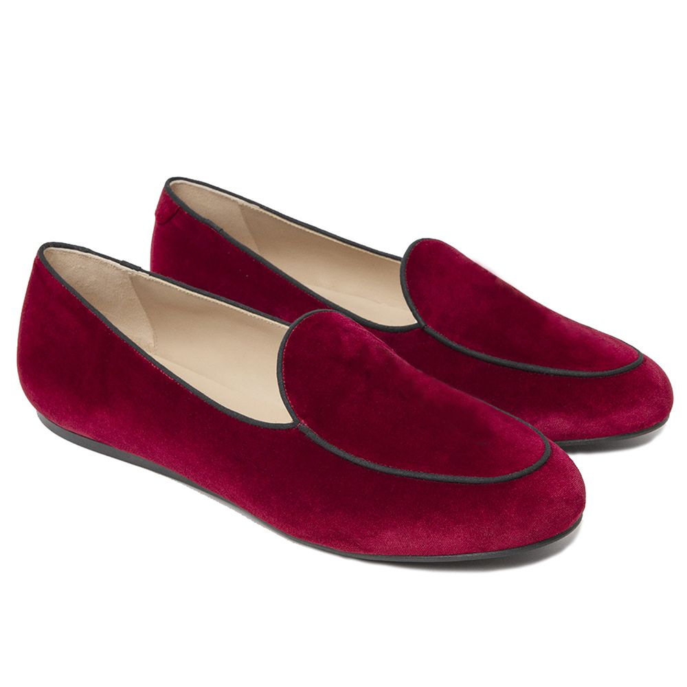Red Velvet Loafer