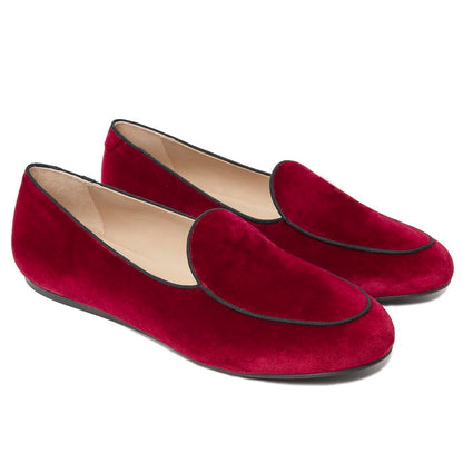 Red Velvet Loafer