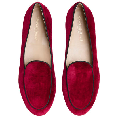 Red Velvet Loafer