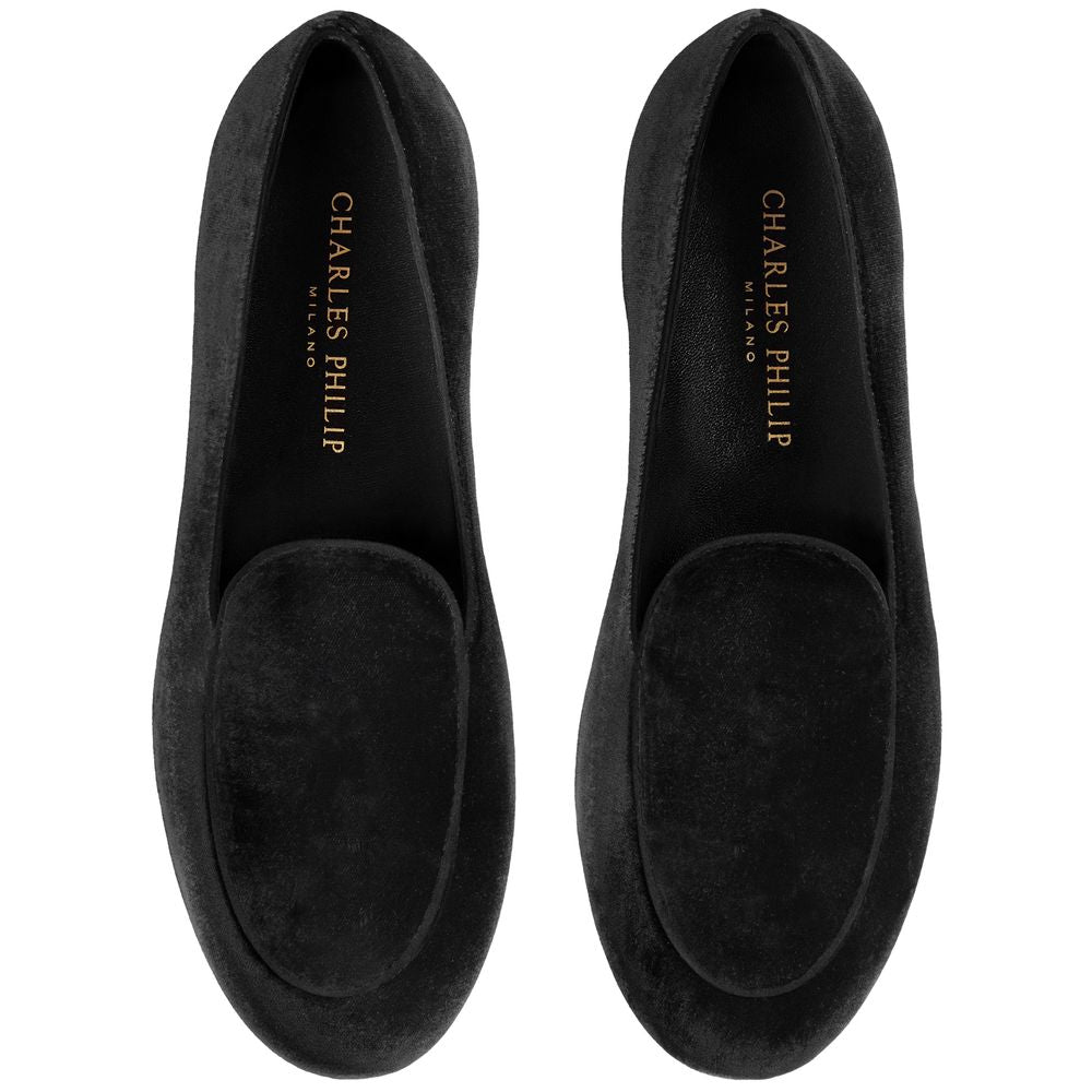 Black Velvet Unisex Loafer