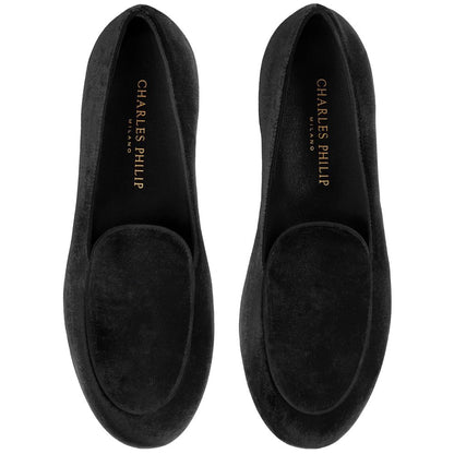 Black Velvet Unisex Loafer