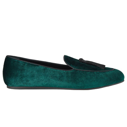 Green Velvet Loafer