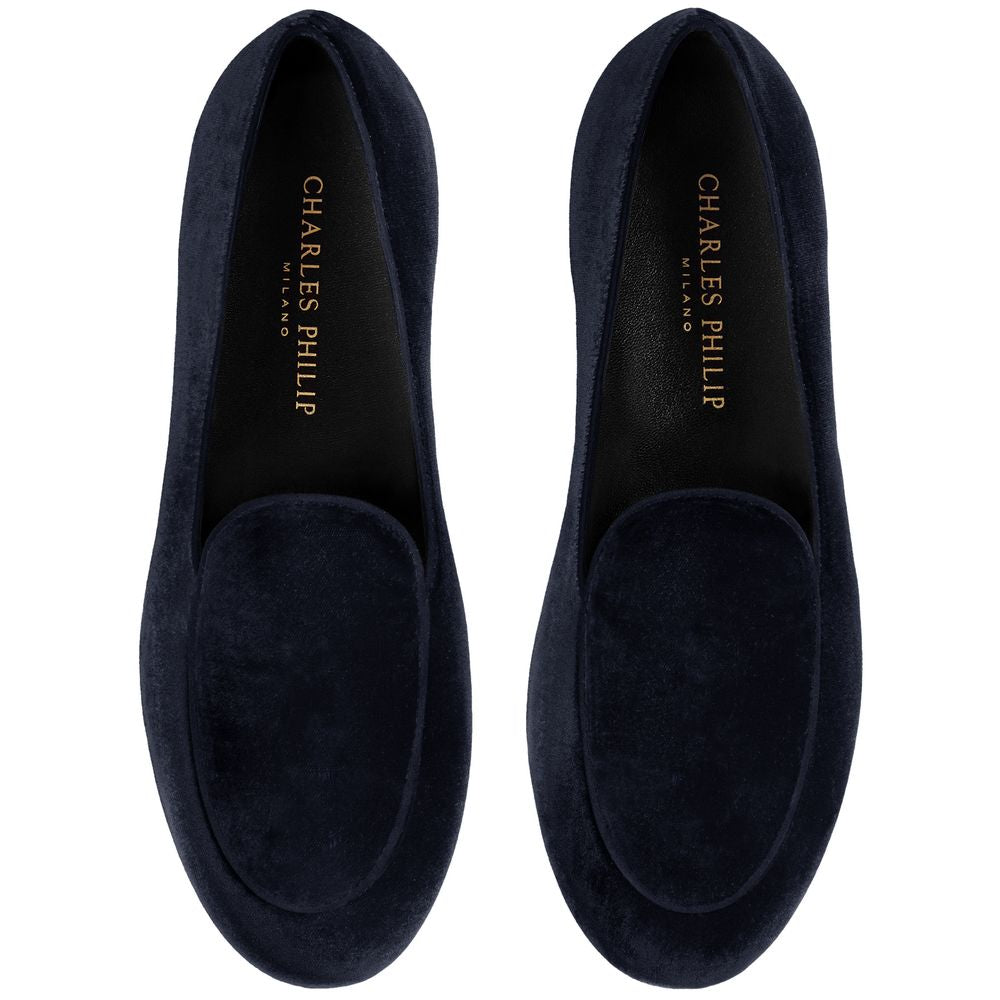 Blue Velvet Loafer