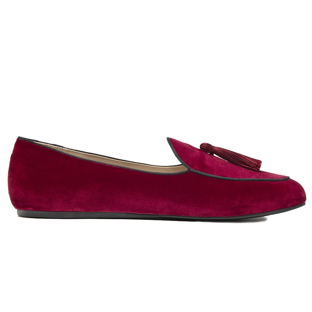 Red Velvet Loafer