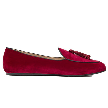 Red Velvet Loafer
