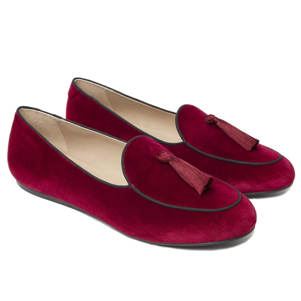 Red Velvet Loafer