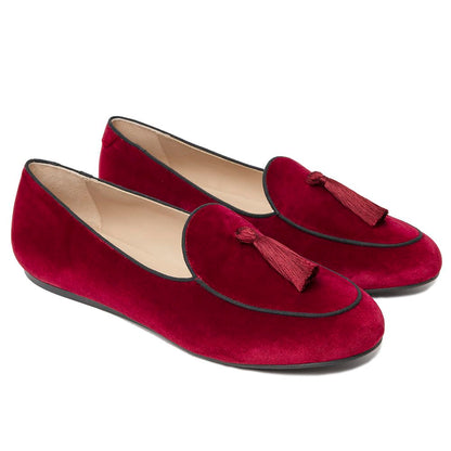 Red Velvet Loafer