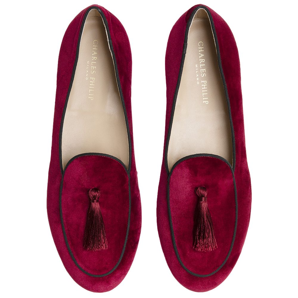 Red Velvet Loafer