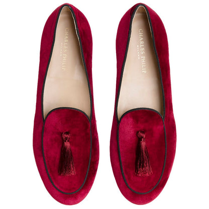 Red Velvet Loafer