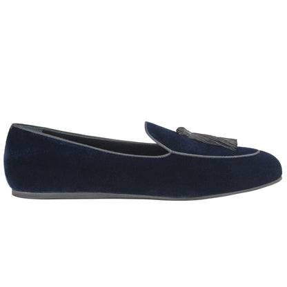 Blue Velvet Loafer