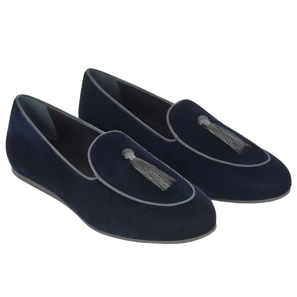 Blue Velvet Loafer