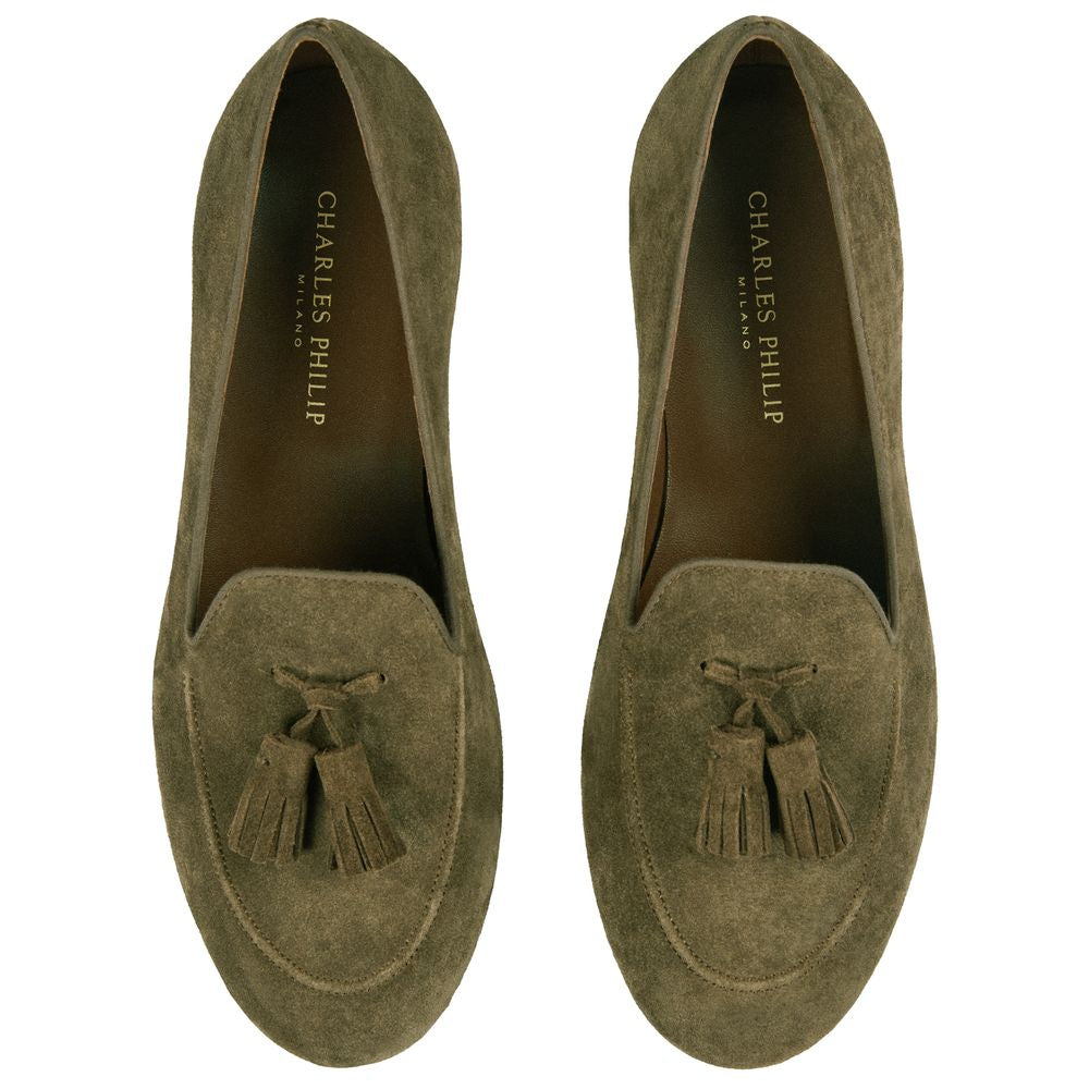 Green Calfskin Loafer