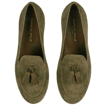 Green Calfskin Loafer