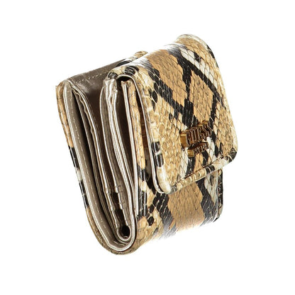 Beige Polyethylene Women Wallet