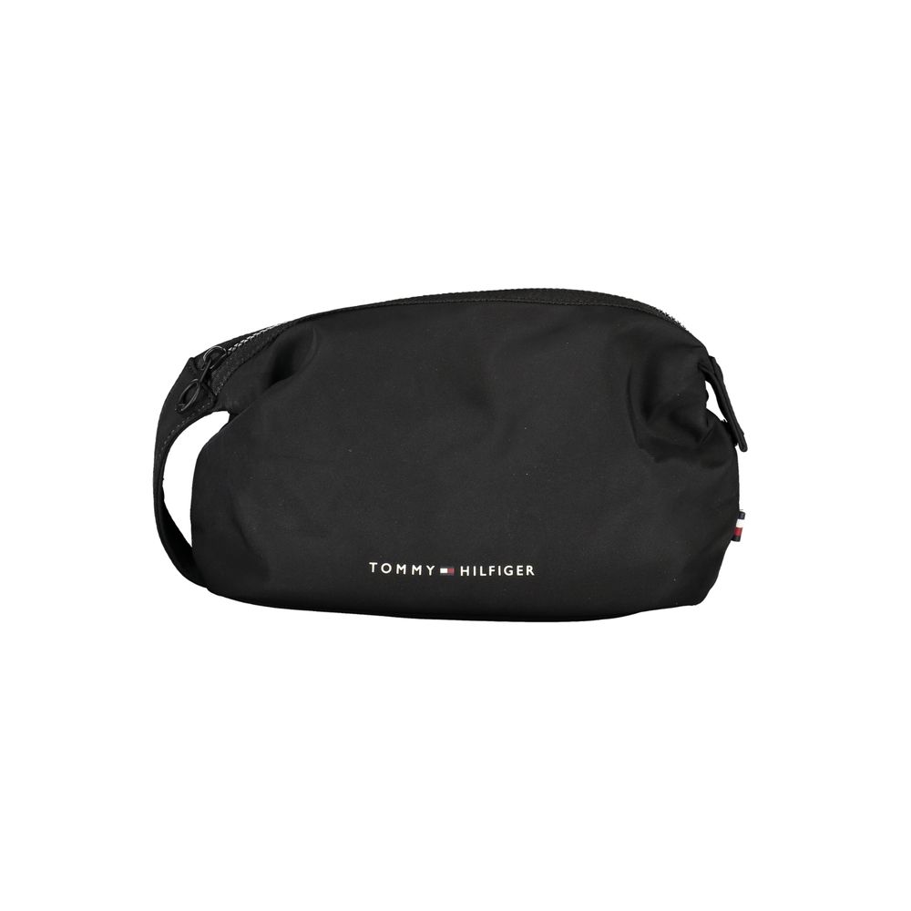 Black Polyester Men Bag