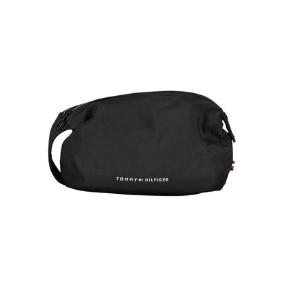 Black Polyester Men Bag