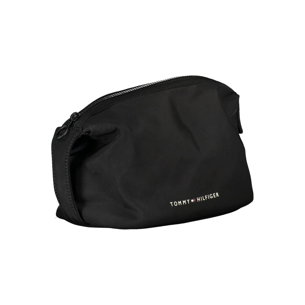 Black Polyester Men Bag