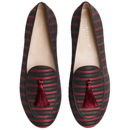 Red Silk Loafer