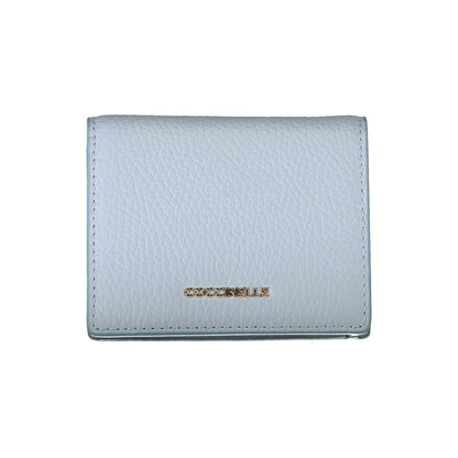 Light Blue Leather Women Wallet