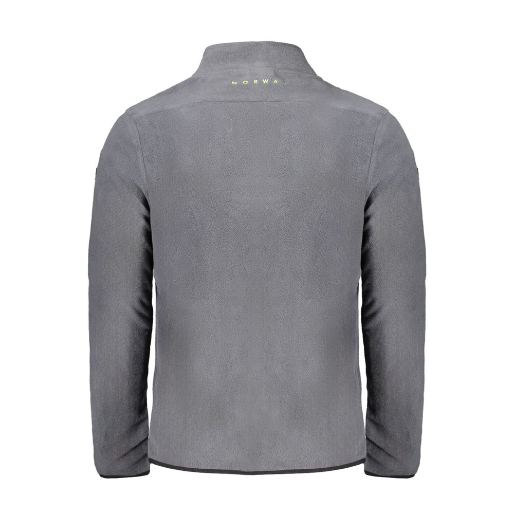 Gray Polyester Men Sweater