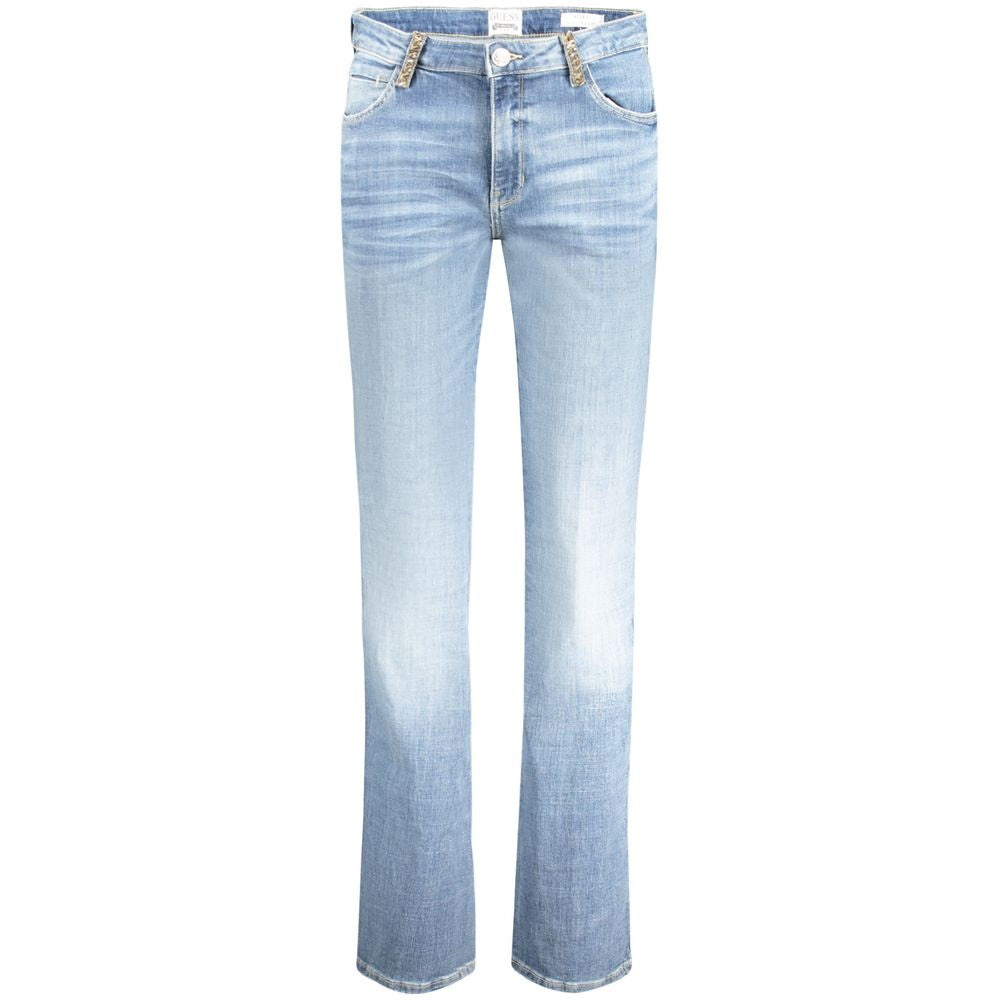 Light Blue Cotton Women Jeans