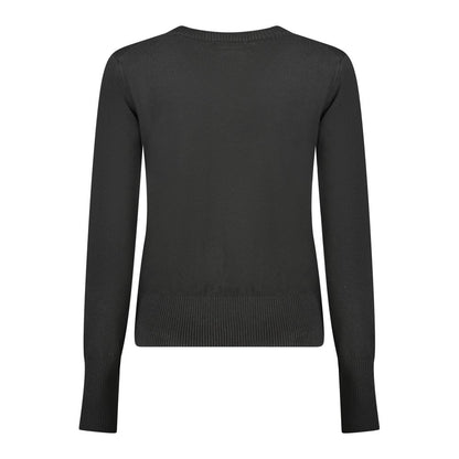 Black Polyester Women Sweater