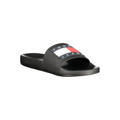 Black Polyethylene Men Sandal