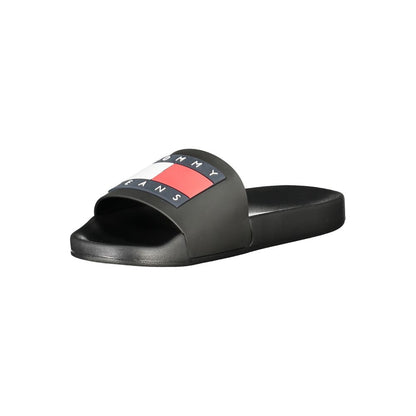 Black Polyethylene Men Sandal