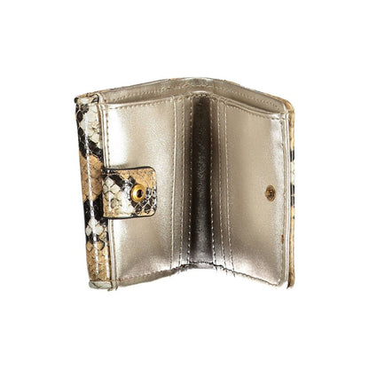 Beige Polyethylene Women Wallet