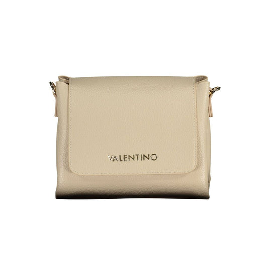 Beige Polyethylene Women Handbag