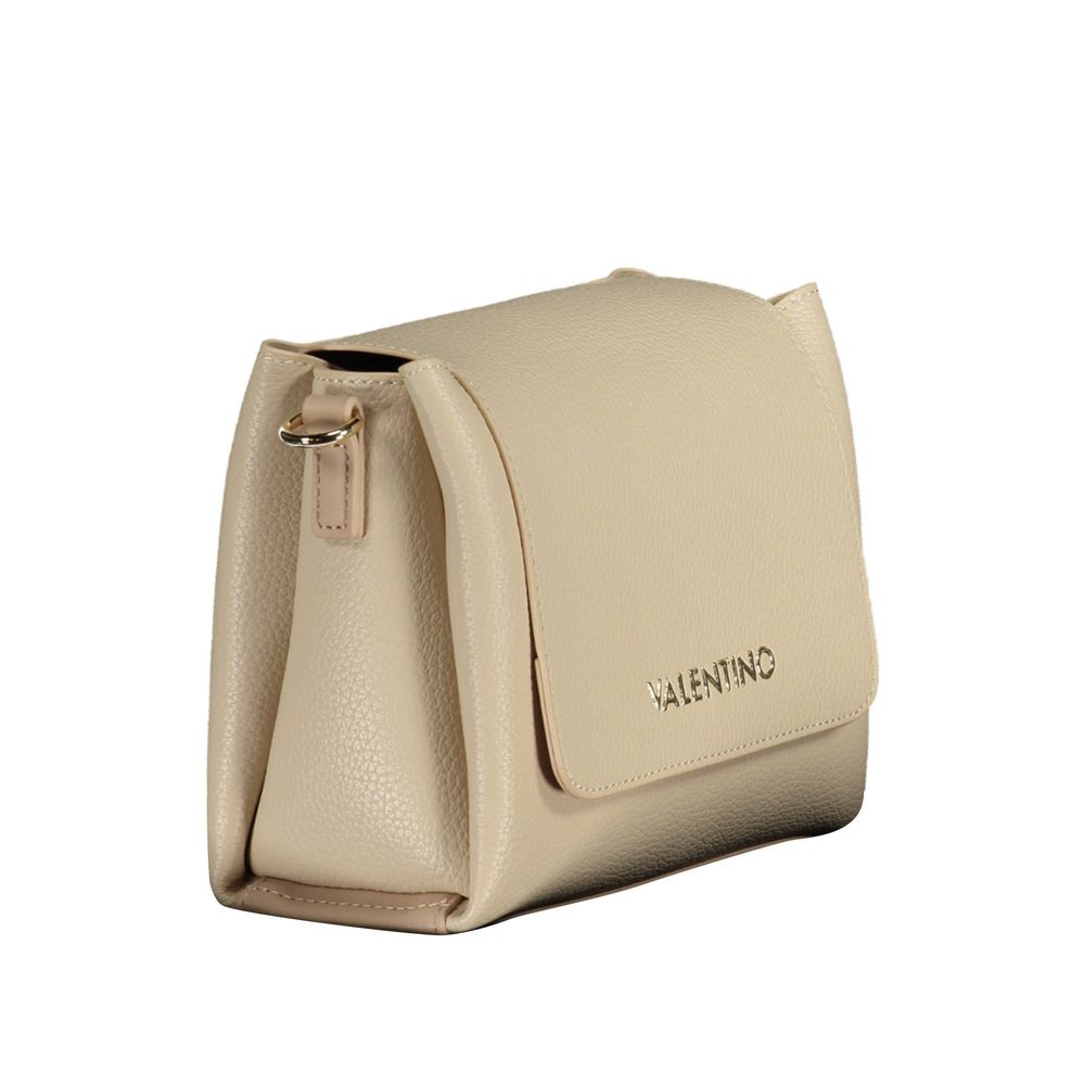 Beige Polyethylene Women Handbag