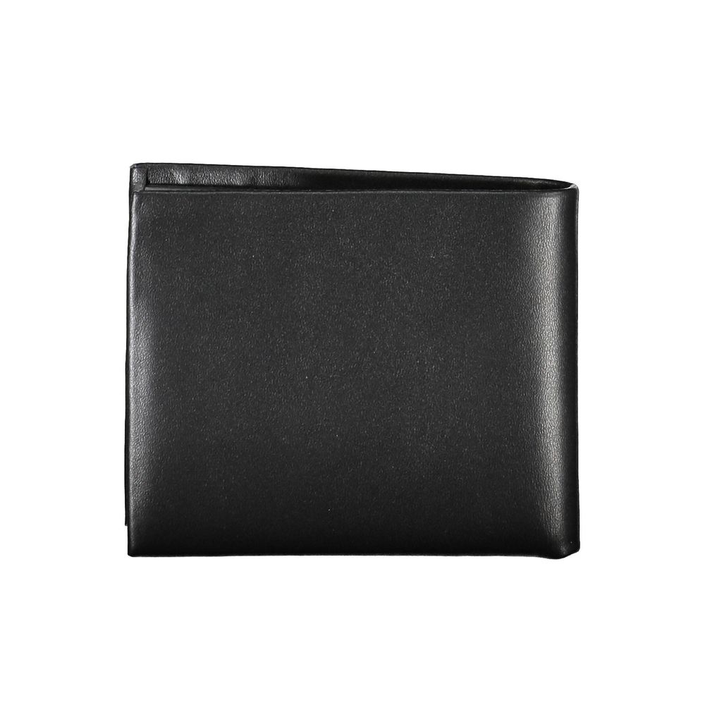 Black Polyester Men Wallet