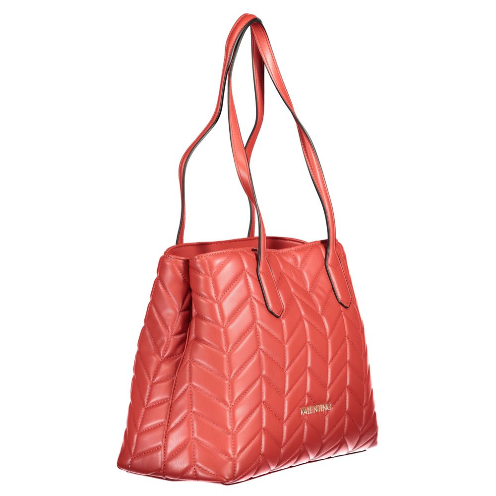 Red Polyethylene Women Handbag