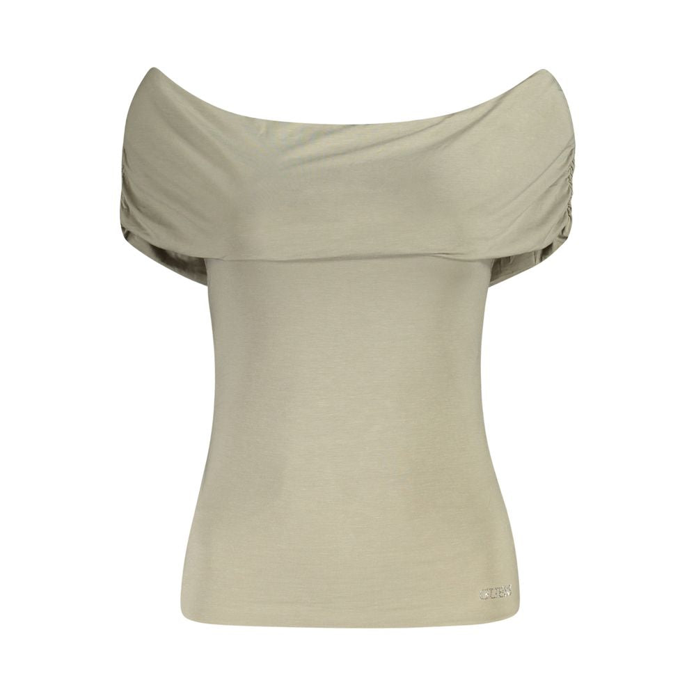 Green Modal Tops & T-Shirt