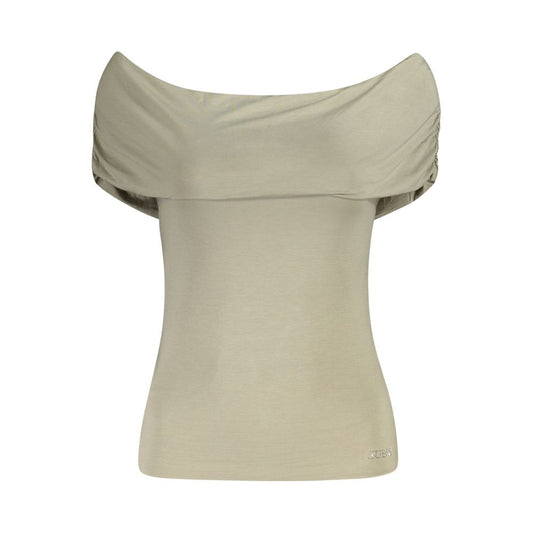 Green Modal Tops & T-Shirt