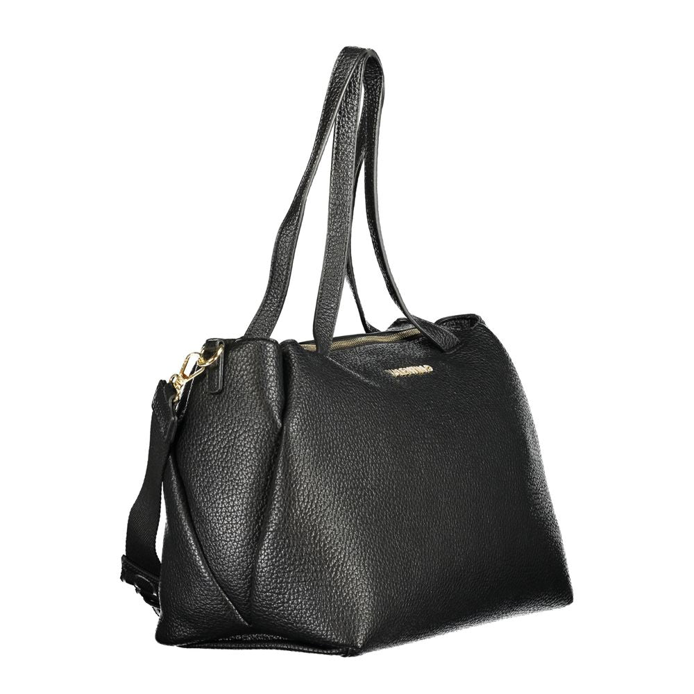 Black Polyethylene Women Handbag