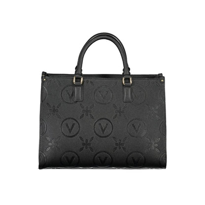 Black Polyethylene Women Handbag