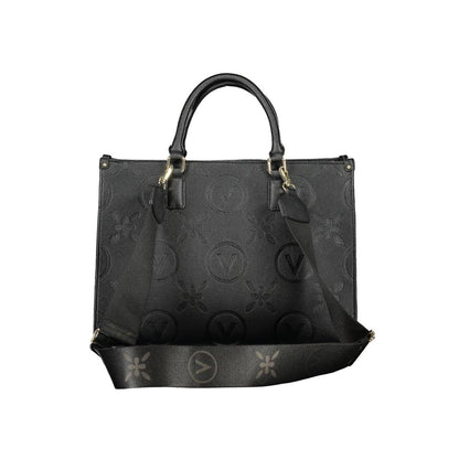 Black Polyethylene Women Handbag