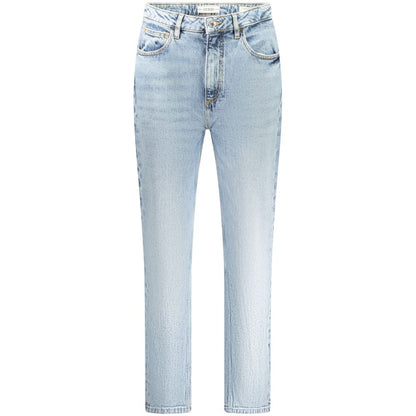 Light Blue Cotton Women Jeans