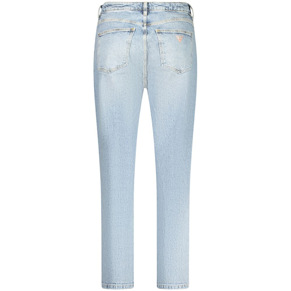 Light Blue Cotton Women Jeans