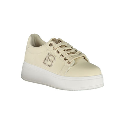 Beige Polyester Women Sneaker
