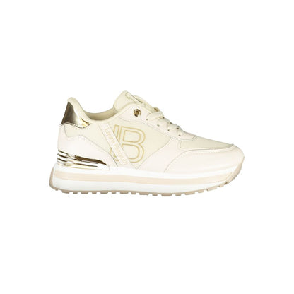 Beige Polyester Women Sneaker