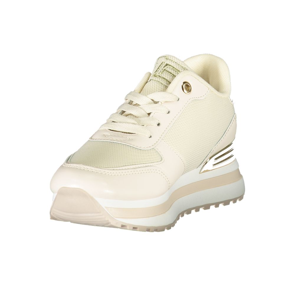 Beige Polyester Women Sneaker