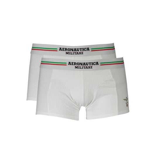 White Cotton Men Boxer