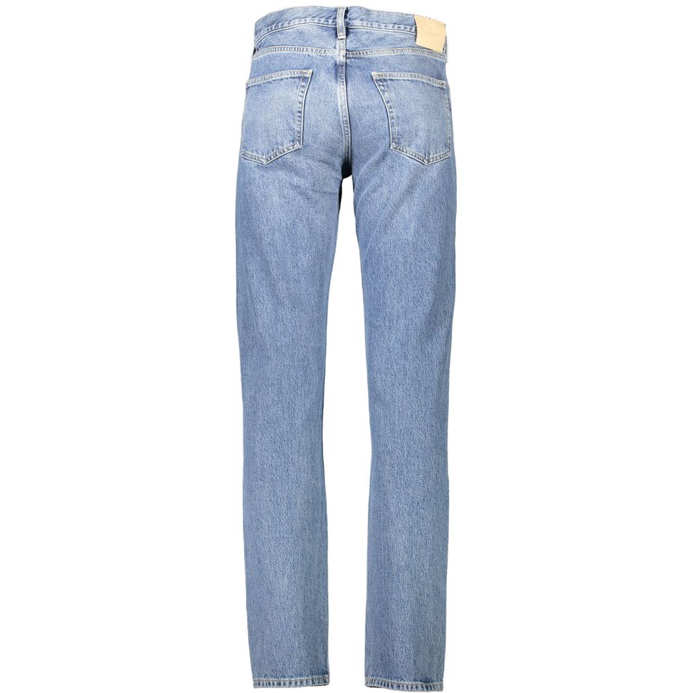 Light Blue Cotton Men Jeans