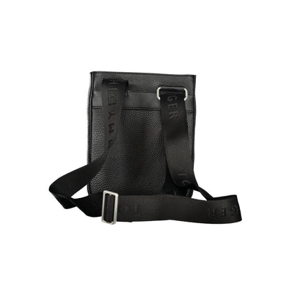 Black Polyethylene Men Shoulder Bag